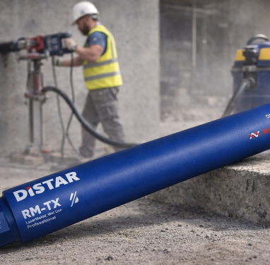 Jak wiercić w betonie na sucho, bez chłodzenia wodą? Kompletny poradnik dla profesjonalistów z koroną Distar DDS-W RM-TX