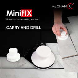 Suction cup with drilling template MiniFix