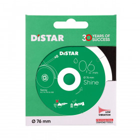 Diamond cutting blade Distar 76x0,6 Shine, Distar №6