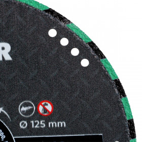 Diamond cutting blade 1A1R V 125x1,5/1,2x2,5x22,2 Metal CUT, Distar №2