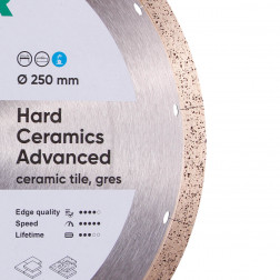 Diamentowa tarcza tnąca 1A1R 250 Hard ceramics Advanñed