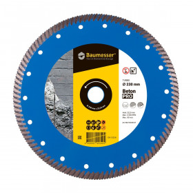 Diamond cutting blade Turbo 230 Beton PRO, Baumesser №1