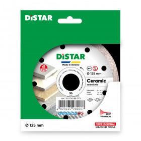 Tarcza diamentowa tnąca 1A1R 125 Ceramic №4 Tarcza diamentowa tnąca 1A1R 125 Ceramic, Distar №4