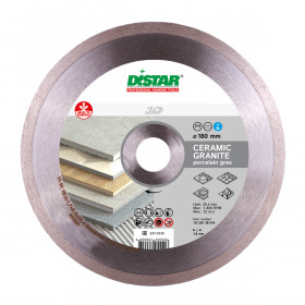 Круг алмазный отрезной 1A1R 180 Bestseller Ceramic granite, Distar №1