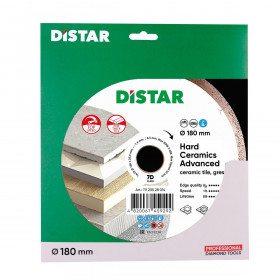 Diamentowa tarcza tnąca 1A1R 180 Hard ceramics Advanced №3 Diamentowa tarcza tnąca 1A1R 180 Hard ceramics Advanced, Distar №3