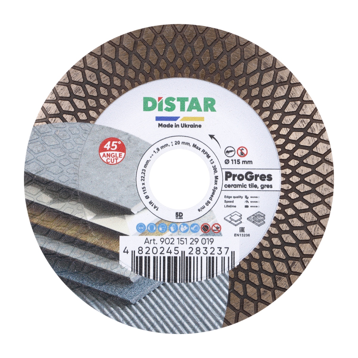 Diamentowa tarcza tnąca 1A1R 115x1,9x8/20x22,23 PRO Gres