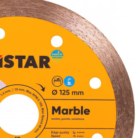 Diamond cutting blade 1A1R 125x1,4x10x22,23 Marble, Distar №2