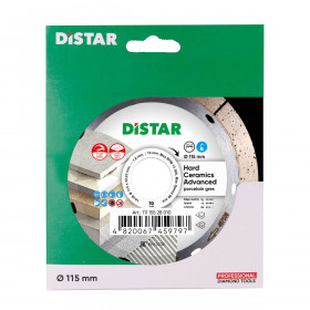 Diamentowa tarcza tnąca 1A1R 115 Hard ceramics Advanced №6 Diamentowa tarcza tnąca 1A1R 115 Hard ceramics Advanced, Distar №6