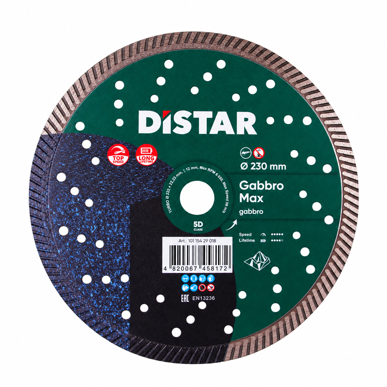 Diamentowa tarcza tnąca Turbo 232 Gabbro Max