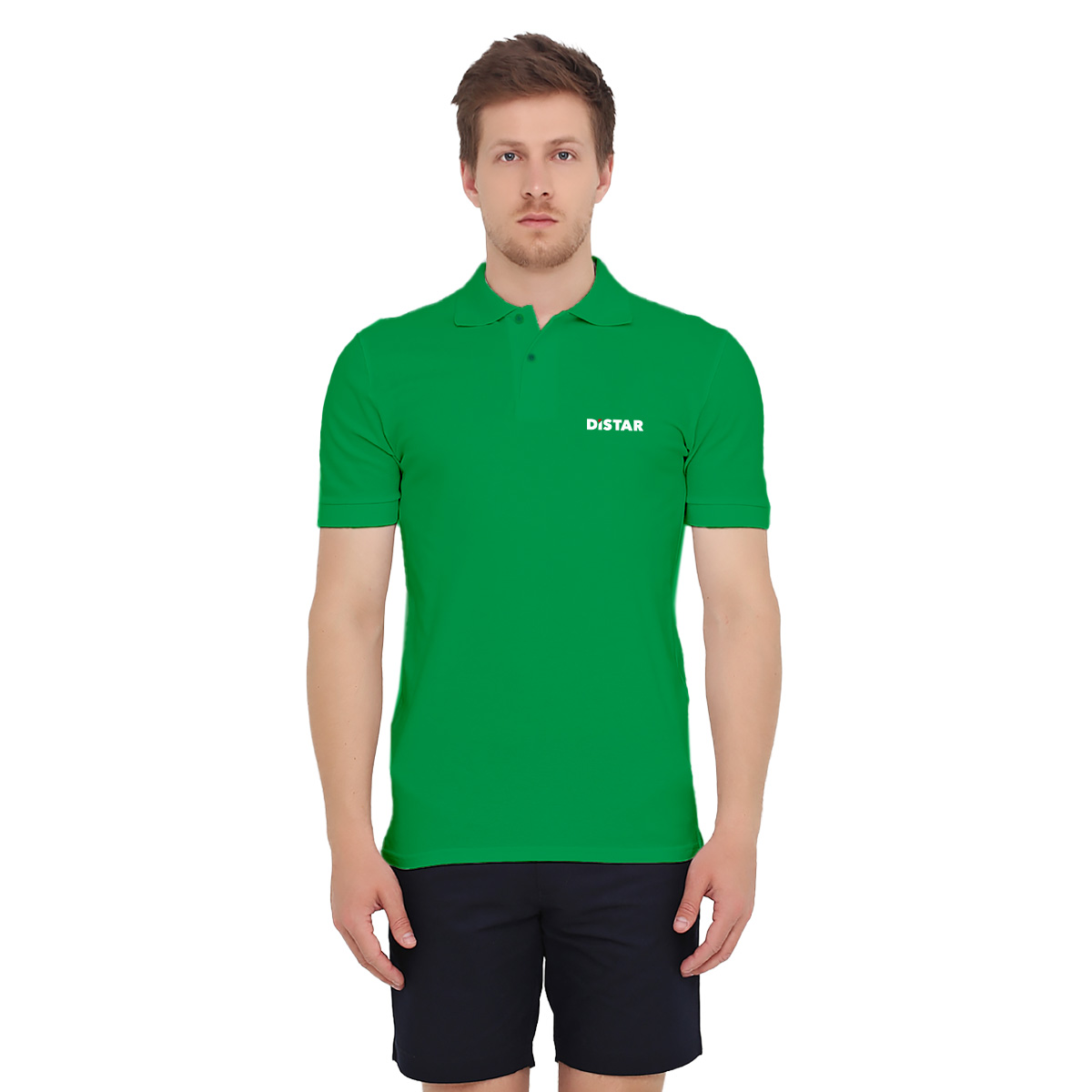 Koszulka polo z logo Distar