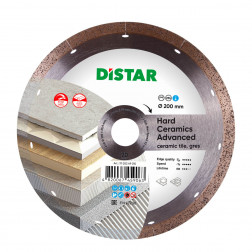 Diamond cutting blade 1A1R 200 Hard ceramics Advanced, Distar №1