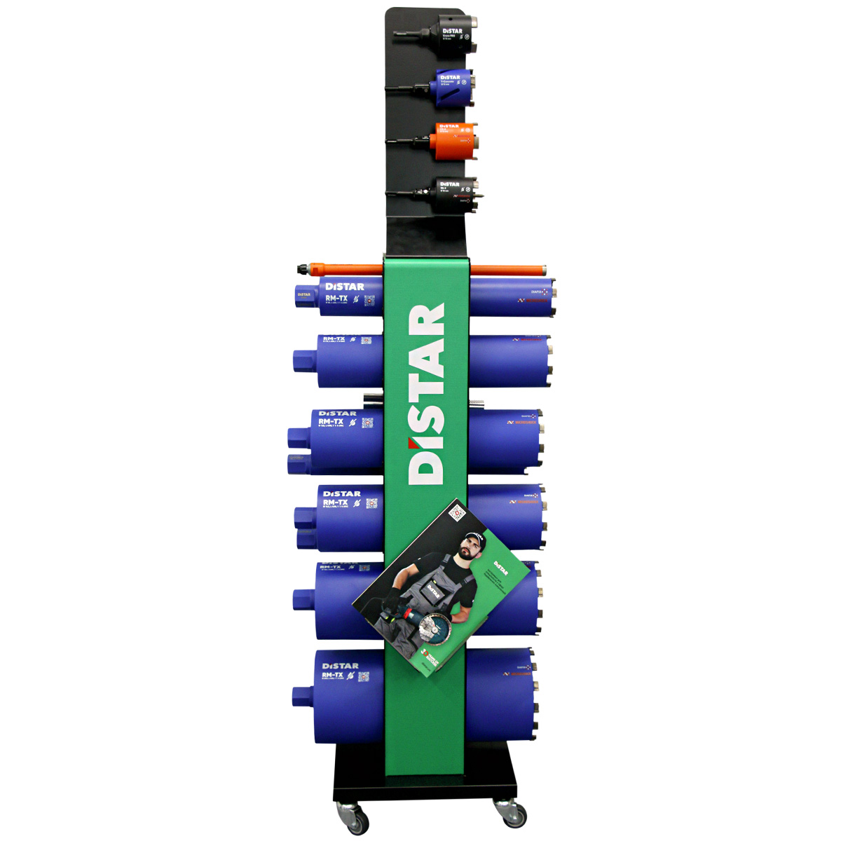 Metal stand (for drill bits) with Distar logo
