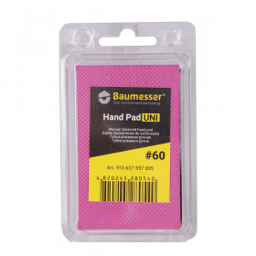 Ręczne diamentowe gąbka szlifujące HAND PAD UNI #60 №5 Ręczne diamentowe gąbka szlifujące HAND PAD UNI #60, Baumesser №5