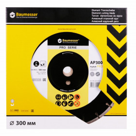 Diamentowa tarcza tnąca 1A1RSS 300 Asphalt Pro №4 Diamentowa tarcza tnąca 1A1RSS 300 Asphalt Pro, Baumesser №4