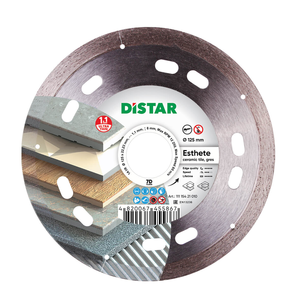 Diamond cutting blade 1A1R 125 Esthete