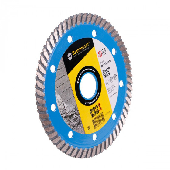 Angle grinder blade for concrete Baumesser Turbo 125 Beton PRO