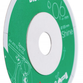 Diamond cutting blade 1A1R 125x0,6x22,23 Shine №3 Diamond cutting blade 1A1R 125x0,6x22,23 Shine, Distar №3