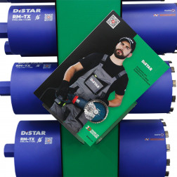 Metal stand (for drill bits) with Distar logo