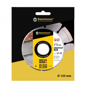 Круг алмазный отрезной 1A1RSS 125x22,23 Baumesser Universal, Baumesser №4