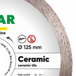 Diamond cutting blade 1A1R 125 Ceramic