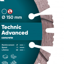 Diamentowa tarcza tnąca 1A1RSS 150 Technic Advanced