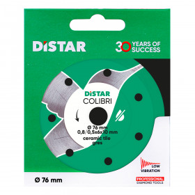 Diamond cutting blade Distar 76x10H Colibri, Distar №6