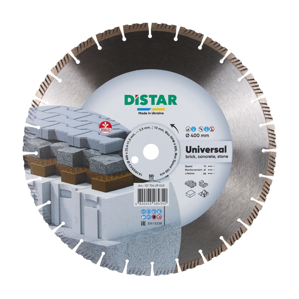 Diamond cutting blade 1A1RSS 400 Universal