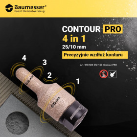 Grinding cup GF-V 25/10xM14 Contour PRO, Baumesser №7