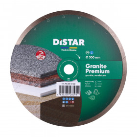 Diamond cutting blade 1A1R 300x2,4x10x25,4 Granite Premium, Distar №1