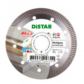 Diamond cutting blade 1A1R 125 Multigres, Distar №1