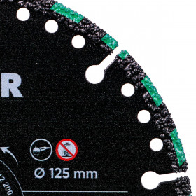 Diamond cutting blade 1A1RSS 125 Rex №2 Diamond cutting blade 1A1RSS 125 Rex, Distar №2