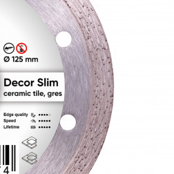 Diamentowa tarcza 1A1R 125 mm Decor Slim