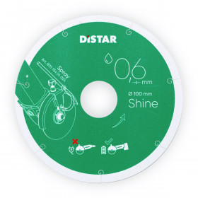 Diamond cutting blade 1A1R 101,6x0,6x22,23 Shine, Distar №1