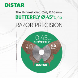 Diamentowa tarcza tnąca Distar 45x0,45x5,8H Butterfly