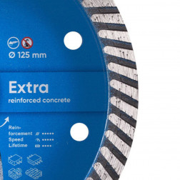 Diamentowa tarcza tnąca Turbo 125 Extra