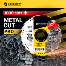 Diamond cutting blade 1A1R V 125 Metal CUT, Baumesser №7