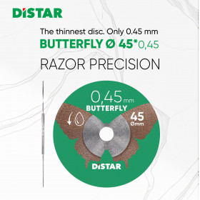 Diamond cutting blade Distar 45x0,45x5,8H/3,2-3,0F Butterfly, Distar №7