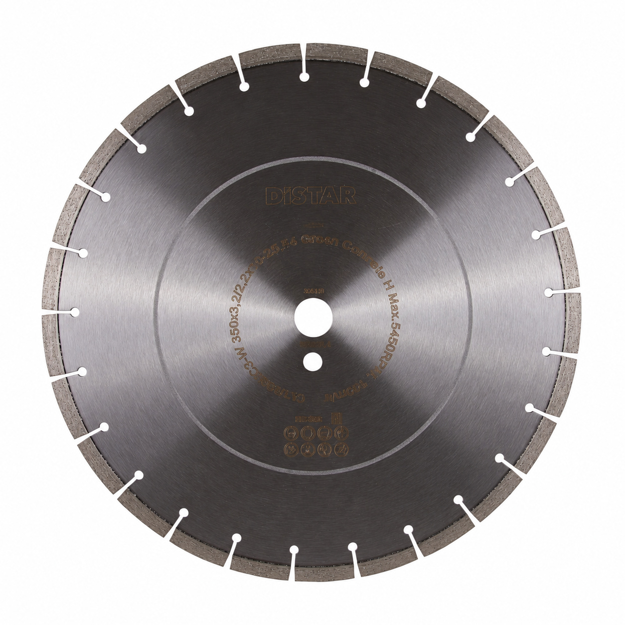 Diamond cutting blade 1A1RSS/C3-W 350x3,2/2,2x10x25,4-25 F4 Green Concrete H