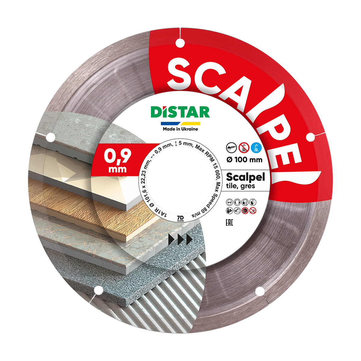 Diamond cutting blade Distar 101,6x22,23 Scalpel