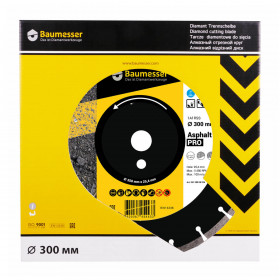 Diamentowa tarcza tnąca 1A1RSS 300 Asphalt Pro №3 Diamentowa tarcza tnąca 1A1RSS 300 Asphalt Pro, Baumesser №3