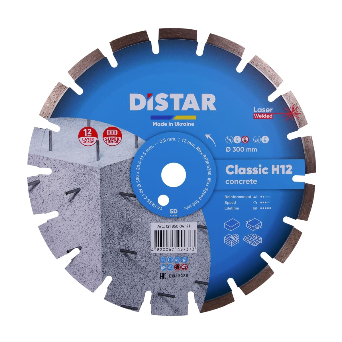 Diamentowa tarcza tnąca 1A1RSS 304 Classic H12