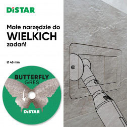 Diamentowa tarcza tnąca Distar 45x0,6x5,8F Butterfly