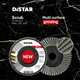Diamond FLAP disc 115*22,23 #200 Scrub, Distar №7
