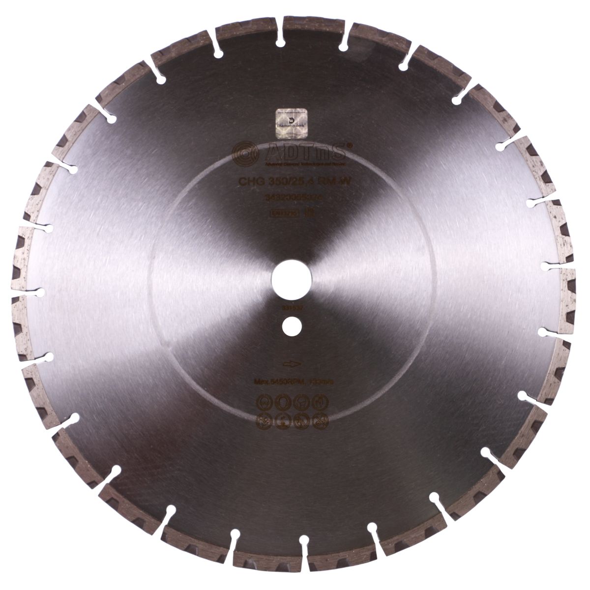 Diamond cutting blade 1A1RSS 350 CHG  RM-W