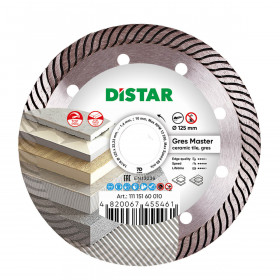 Diamond cutting blade 1A1R 125 Gres Master, Distar №1